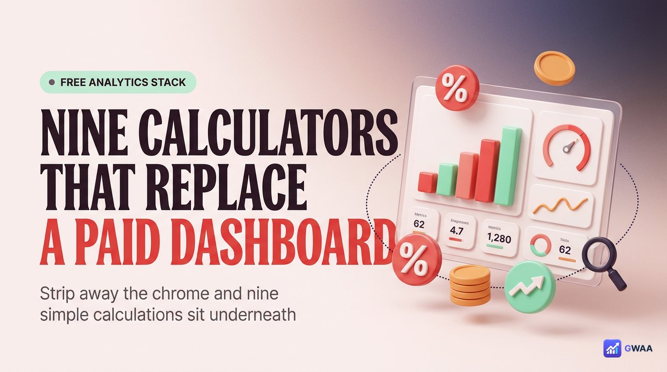 The Free Instagram Analytics Stack: 9 Calculators That Replace a Paid Dashboard